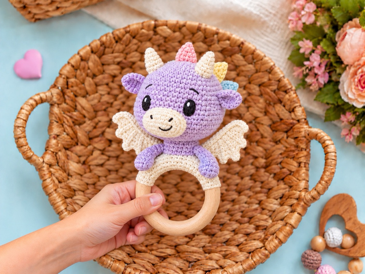 Crochet Dragon Rattle Pattern