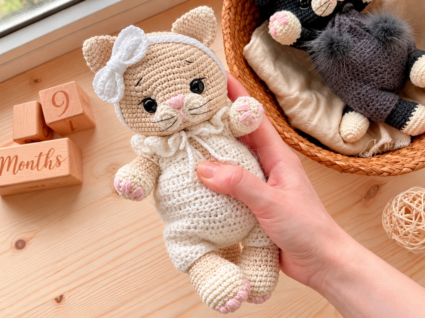 Crochet Pattern Charming Kitten