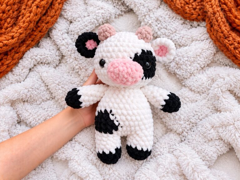 crochet cow