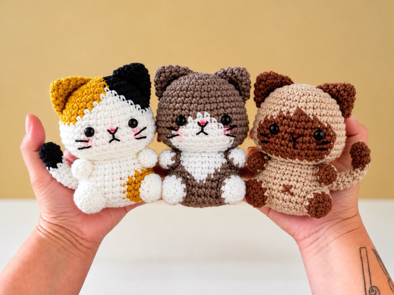 Crochet Kittens Pattern Mini Cats